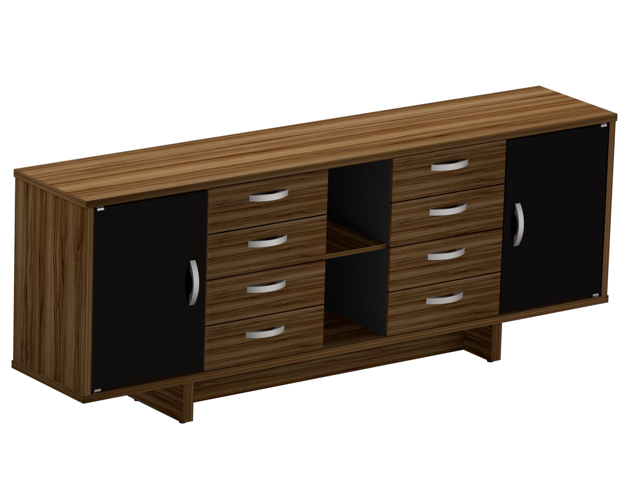 Armário Credenza 4 Gavetas Duplo